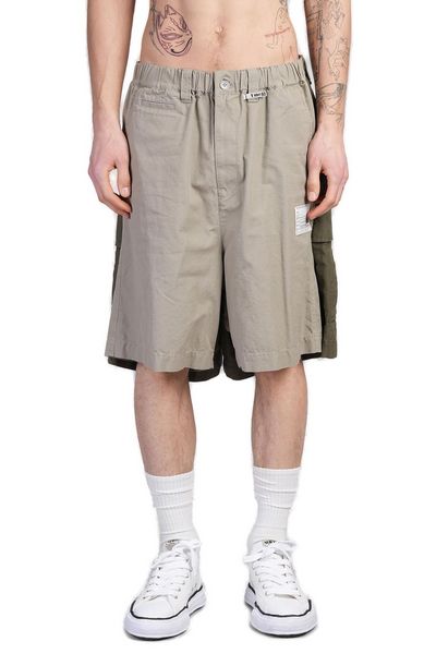 Maison Mihara Yasuhiro Logo-Patch Layered Cargo Shorts