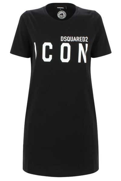 Dsquared2 Logo Printed Crewneck T-Shirt Dress