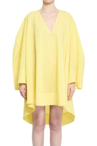Jacquemus V-Neck Sheer Flared Dress