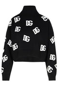 Dolce & Gabbana DG Logo Intarsia High Neck Sweater