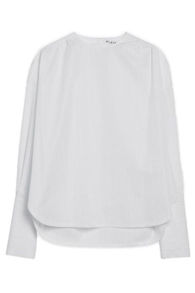 Alaïa Ruched Long-Sleeved Top