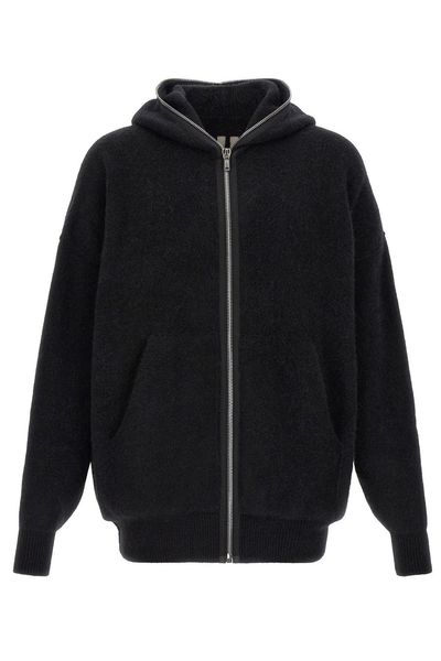 Rick Owens Long Sleeve Zip-Up Hoodie