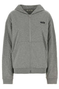Miu Miu Logo Zip-Up Hoodie