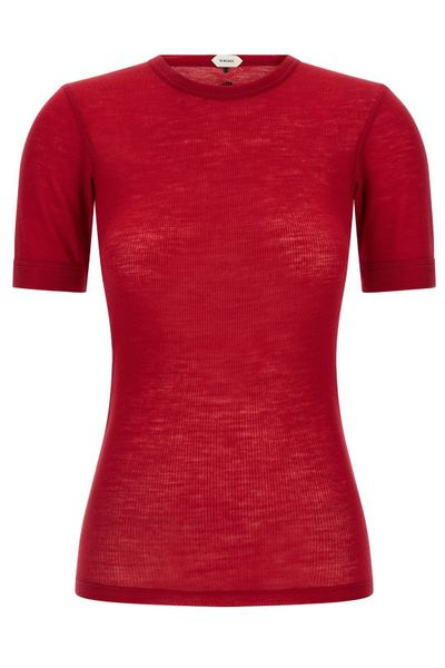 Versace Embroidered Ribbed Knitted T-Shirt
