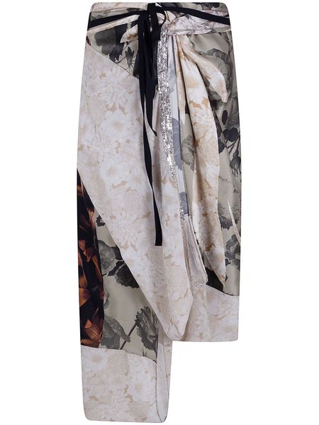 Maison Margiela Floral Midi Skirt