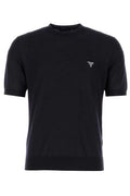 Prada Logo Embroidered Crewneck T-Shirt