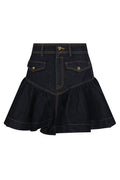 Zimmermann Frill Denim Mini Skirt