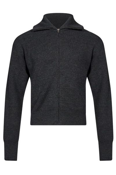 Lemaire Zip-Up Ribbed-Knit Cardigan