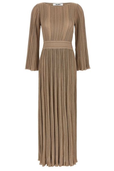 Antonino Valenti Lilas Pleated Knitted Dress