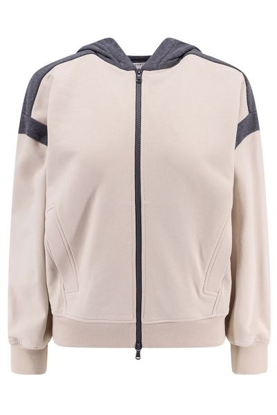 Brunello Cucinelli Smooth French Terry Hooded Sweatshirt