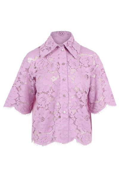 Patou Short-Sleeved Laced Shirt