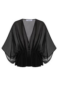 Max Mara Sheer Detailed V-Neck Top