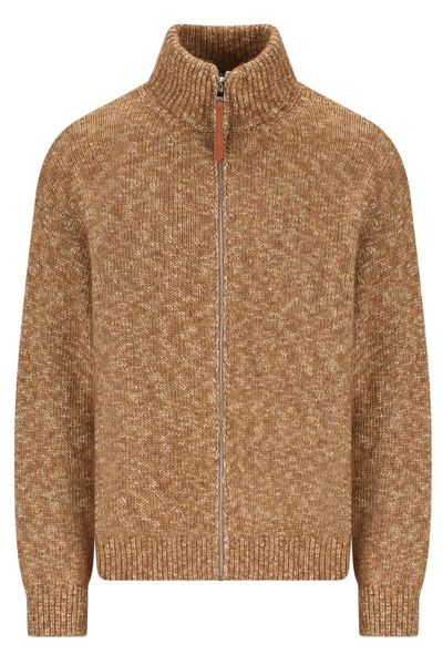 Loewe Monogram Intarsia Knitted Cardigan