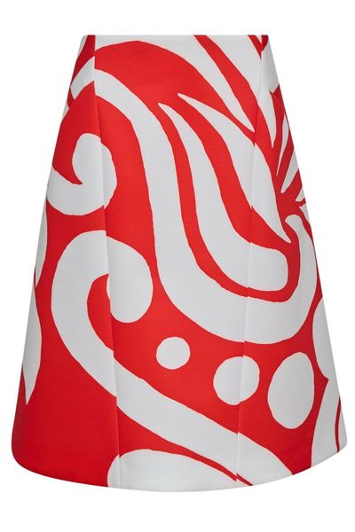 Dries Van Noten Graphic Print A-Line Skirt