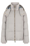 Malo Hooded Zip-Up Down Jacket