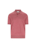 Brunello Cucinelli Short-Sleeve Polo Knitted Top