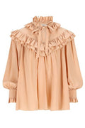 Chloé Tied-Neck Ruffled Blouse