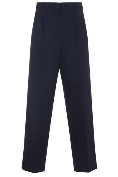 Miu Miu Logo-Detailed Pleated Trousers