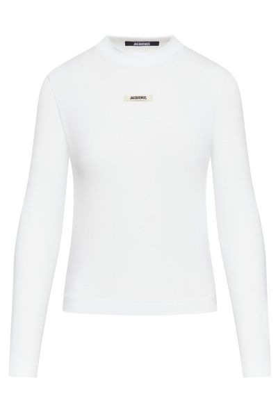 Jacquemus Logo Patch Long-Sleeved Top