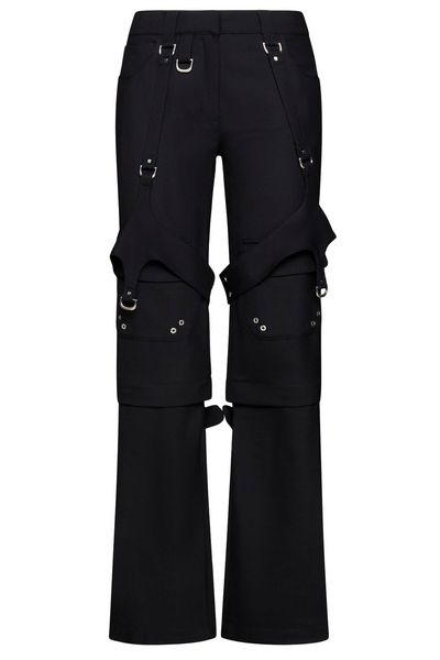 Off-White Buckle Detailed Wide Leg Pants