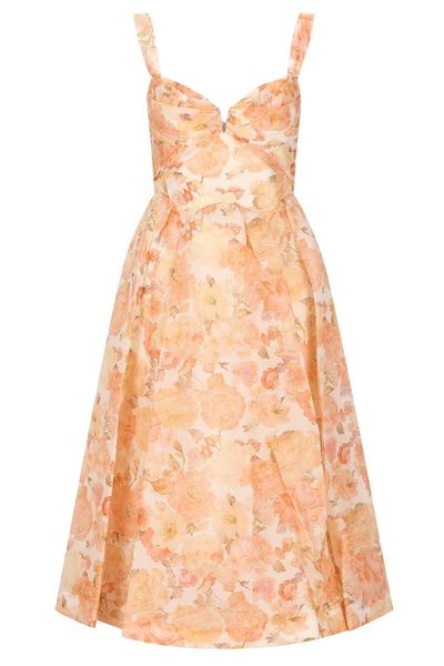 Zimmermann Rebellion Drape Midi Dress