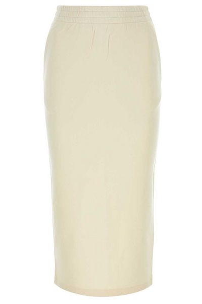 Prada Elasticated Waistband Slit-Detailed Skirt