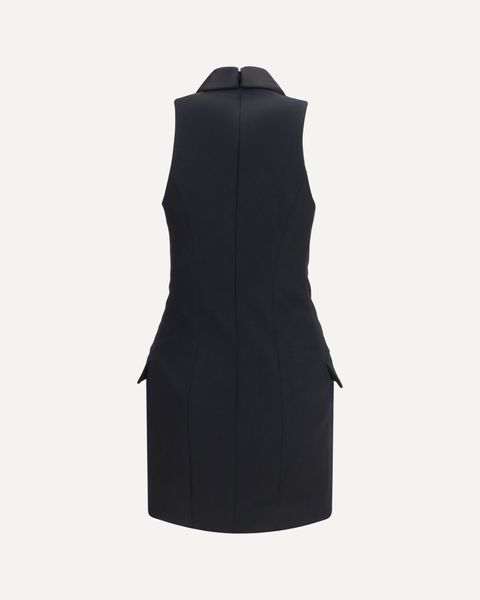 Balmain Grain De Poudre Belted Mini Dress