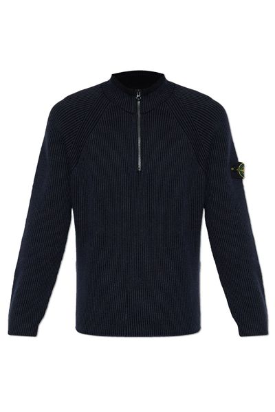 Stone Island Logo Patch High Neck Jumper