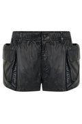 R13 Leather Cargo Shorts