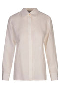 Max Mara Abisso Logo Embroidered Button-Up Shirt