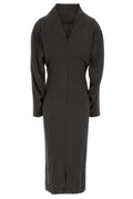 Giorgio Armani Draped Collar Midi Dress
