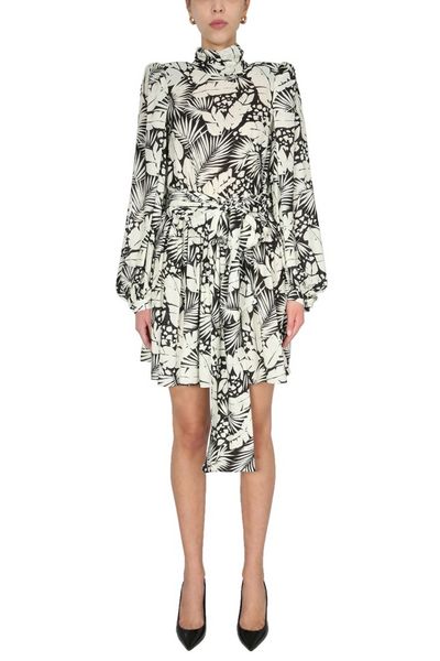 Saint Laurent Floral Printed Mini Dress