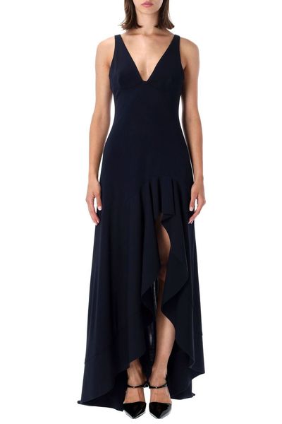Stella McCartney Ruffled Asymmetric Long Dress