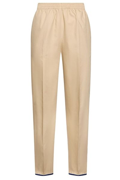 Prada Elastic-Waist Straight-Leg Pants