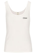 Chloé Ribbed Logo Tank Top