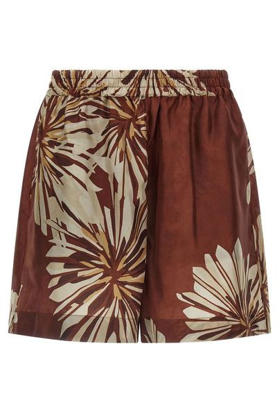 Brunello Cucinelli Floral Print Elasticated Waistband Shorts