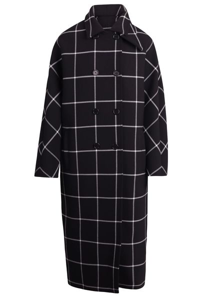 Courrèges Checked Oversized Tailored Coat