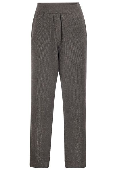 Brunello Cucinelli Elastic Waistband Ribbed Pants