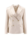 Brunello Cucinelli Double-Breasted Peak-Lapel Blazer