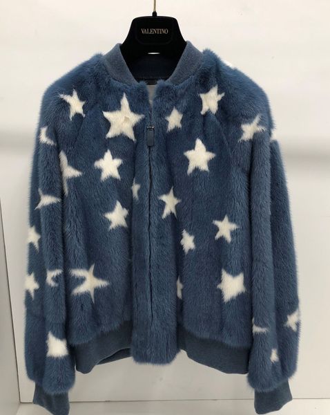 Valentino Star Pattern Bomber Coat