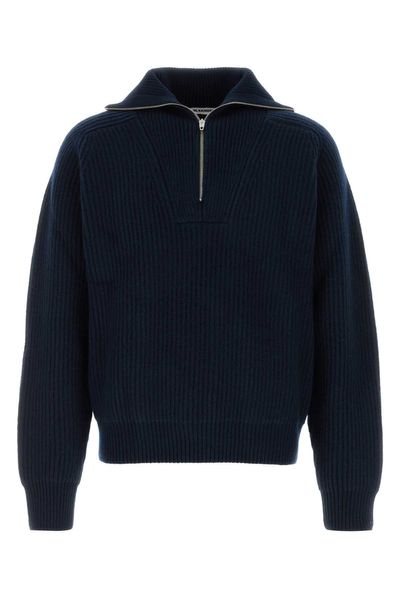 Jil Sander Half-Zipped Knitted Jumper