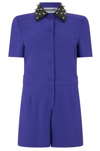 Moschino Studded Collar Short Jumpsuit