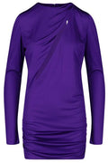 Versace Slash Cut-Out Long Sleeved Mini Dress