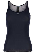 Prada Ribbed Logo Tank Top