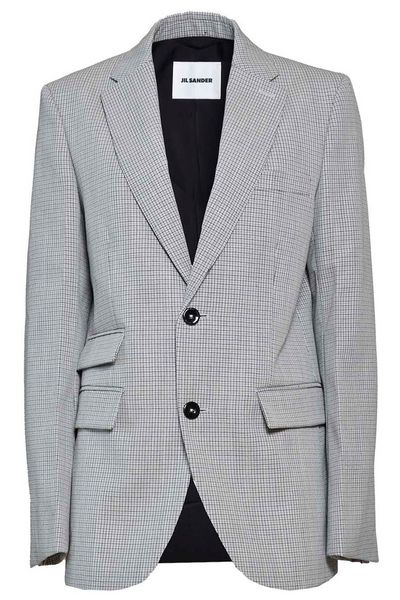 Jil Sander Single-Breasted Checked Blazer