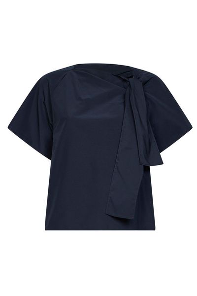 Weekend Max Mara Wkdrecente Tie Detailed Short-Sleeved Top