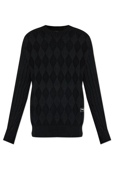 Balmain Diamond Pattern Knit Sweater