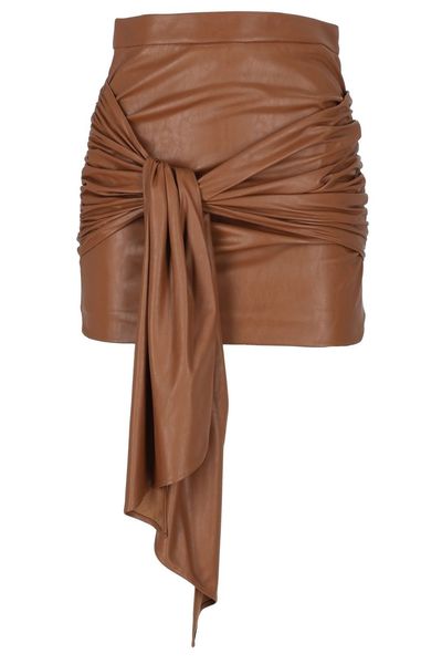 Elisabetta Franchi Zip Detailed Ruched Skirt
