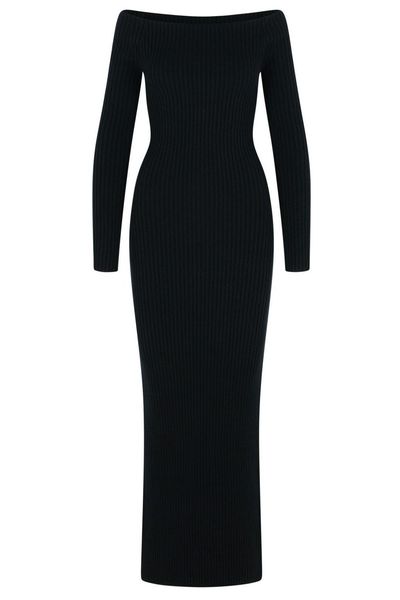 Max Mara Arnes Off-Shoulder Maxi Dress