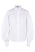 Brunello Cucinelli Long-Sleeved Curved Hem Shirt